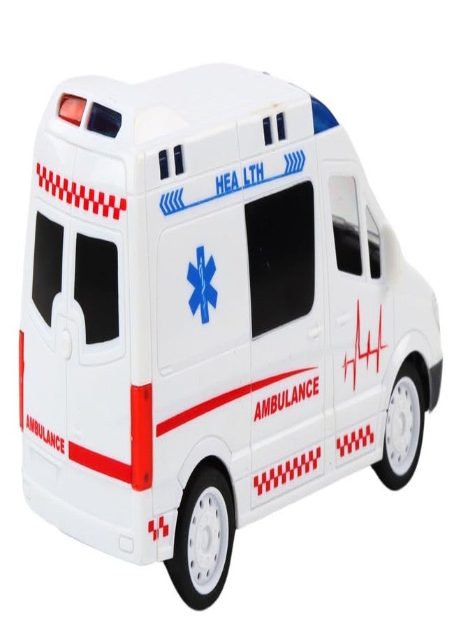 Jack Royal 1:20 Scale Ambulance Car Toy for Kids | Friction Inertia Powered | Door Open Light Siren Effect Doctor Ambulance Truck Toy Set for Children - Image 3